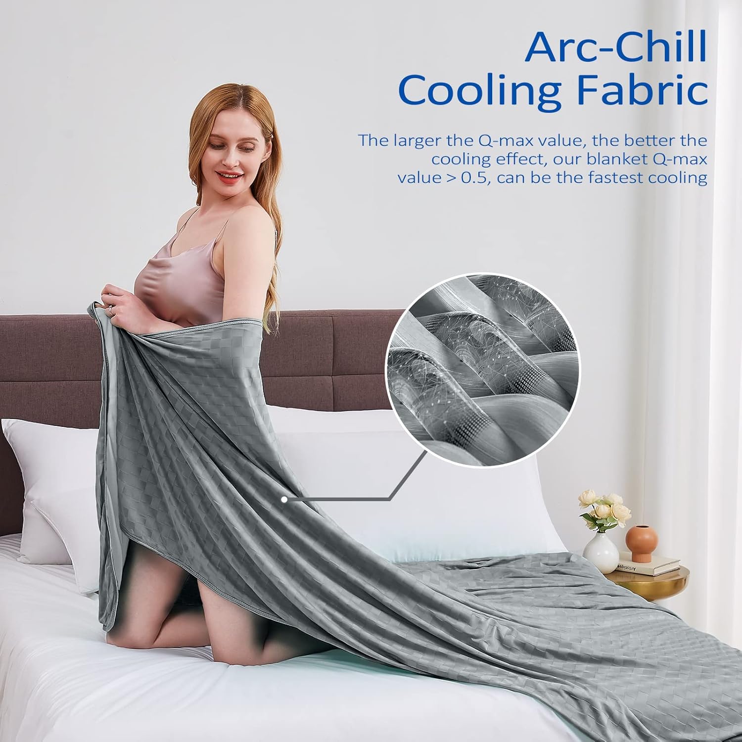 EMME Q-Max Couette D'été Rafraîchissante Double Face En Tissu