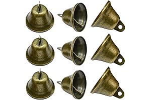 Maydahui 10PCS Jingle Bells - Small Bells for Dog Training, Doorbells, Wedding, Christmas, Halloween Decor