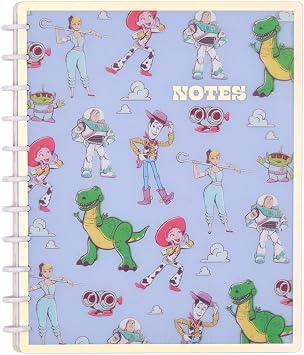 Happy Planner Disney Toy Story Notebook for Office or School, Disc-Bound Notebook, Big Size, 8.5" x 11", 60 Dot-Lined Pages, Woody and Friends