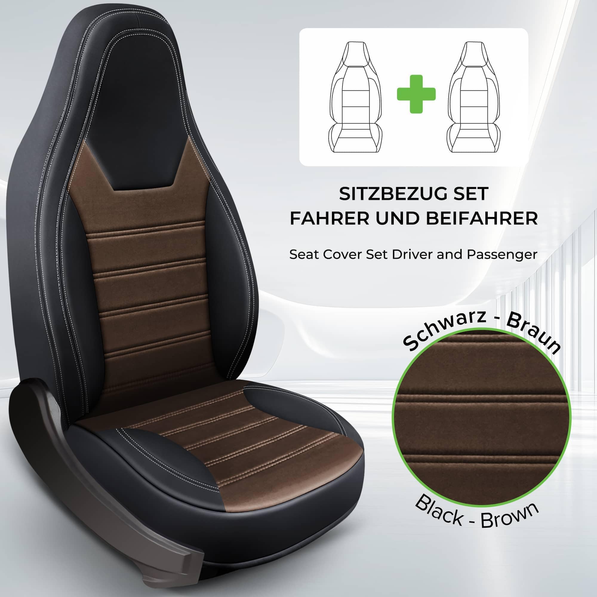 Wohnmobil Sitzbezüge & Schonbezüge für FIAT Ducato, Citroën Jumper & Peugeot Boxer | Passgenaue Vordersitzbezüge HW12 | Teilintegriert, Kastenwagen & Alkoven | Sitzbezug Fahrer & Beifahrersitz