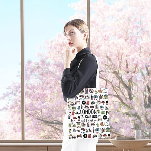 Miniatura 4 de Londres niñas regalo de fin de semana Londres Inglaterra Reino Unido viaje recuerdo regalo Londres accesorios bolsa Londres viaje neceser, Bolsa de