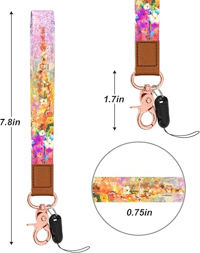 Miniatura 2 de Rimilak Llavero de pulsera, cordón de muñeca para mujeres y hombres, llaves de automóvil, insignias de identificación, tarjeta, cartera, cámara de