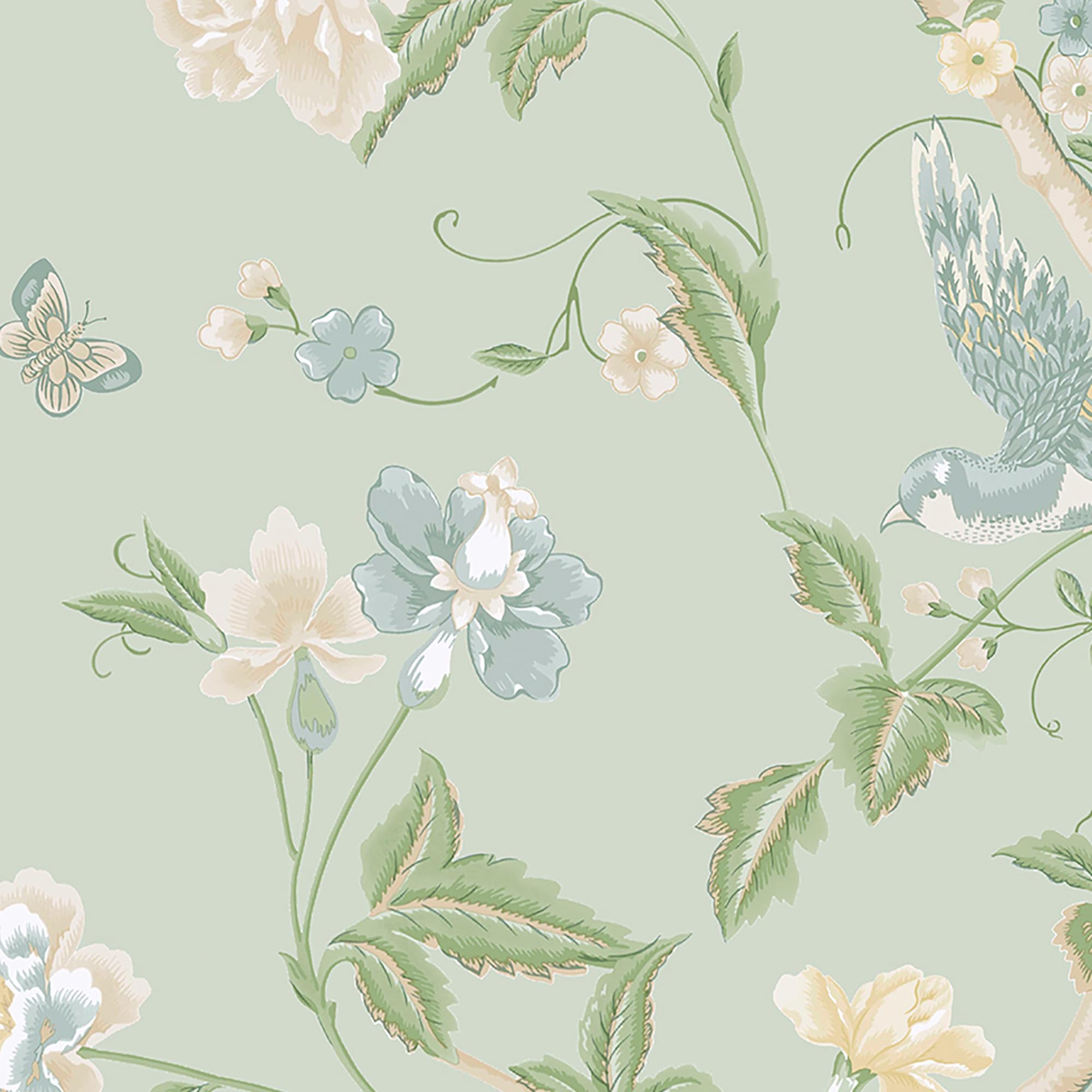 Laura Ashley Summer Palace Eau de Nil Wallpaper