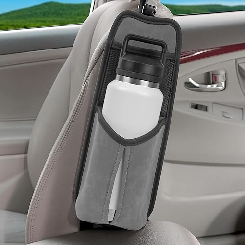 Linkidea Soporte grande para botella de agua para asiento de automóvil, compatible con Owala FreeSip de 24 oz32 onzas, Yeti Rambler 26 oz36 onzas,