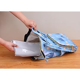 Splat Mat for Under High Chair/Arts/Crafts, WOMUMON Washable Baby Spill Mat Waterproof Anti-Slip Floor Splash Mat, Portable Play Mat and Table Cloth (Star, 51)