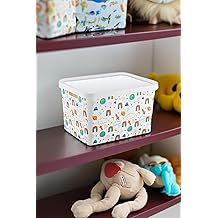 Smartware Stafi Pattern Multi-Purpose Lid Box 18 LT RAINBOW
