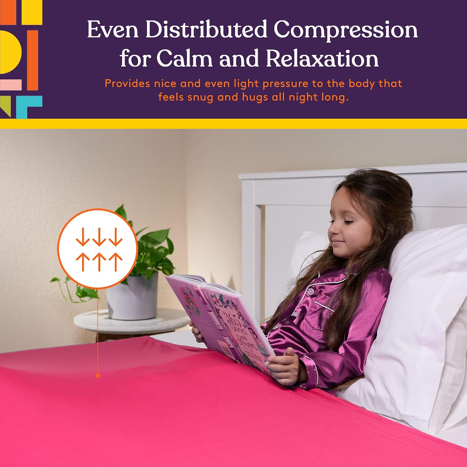 Special Supplies Sensory Bed Sheet for Kids Compression Alternative to Weighted Blankets - Breathable, Stretchy - Cool, Comfortable Sleeping Bedding (Red, Queen)