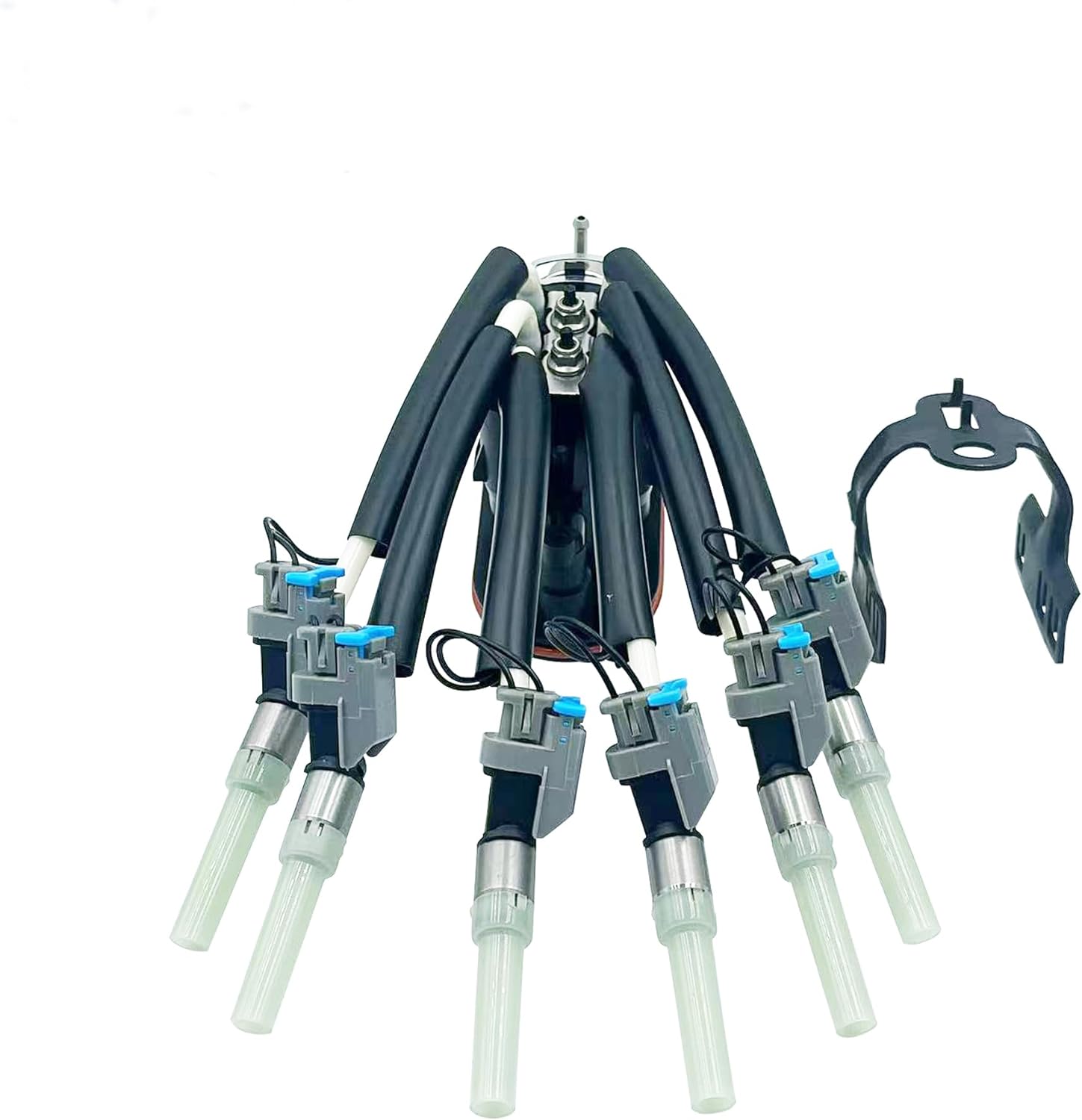 Fuel Injector 4.3L v6 vortec Spider fuel Injectors 6 Cylinder fit for Chevy Express Silverado P30 K1500 GMC Savana Jimmy Chevrolet Oldsmobile Bravada Isuzu V6 w/Bracket, OE 12568332 FJ503