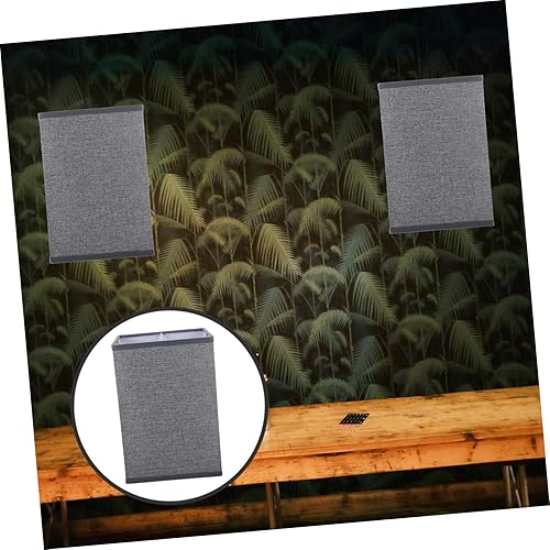 Miniatura 5 de DECHOUS Pantalla rectangular de lino de 5.5 pulgadas de ancho x 5.5 pulgadas de profundidad x 7.86 pulgadas de alto, pantalla pequeña cuadrada para