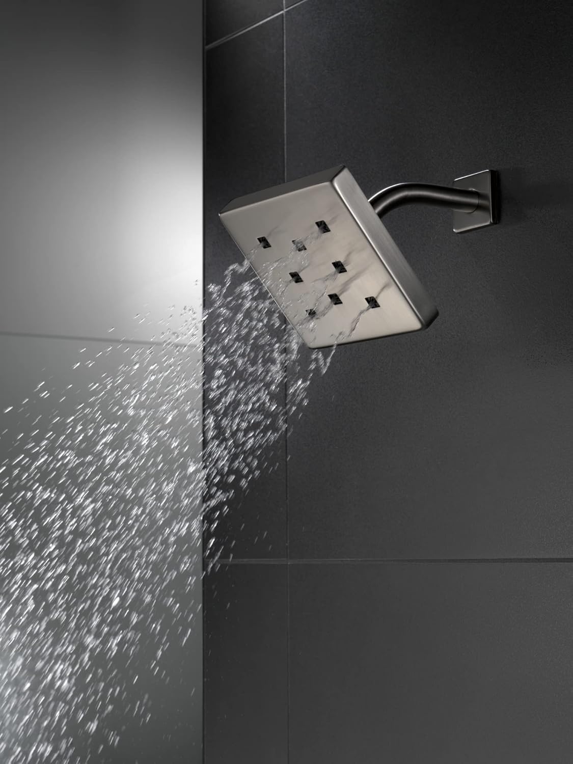 Delta FAUCET 52171-KS-PR Universal Showering Components Showerhead, Lumicoat Black Stainless