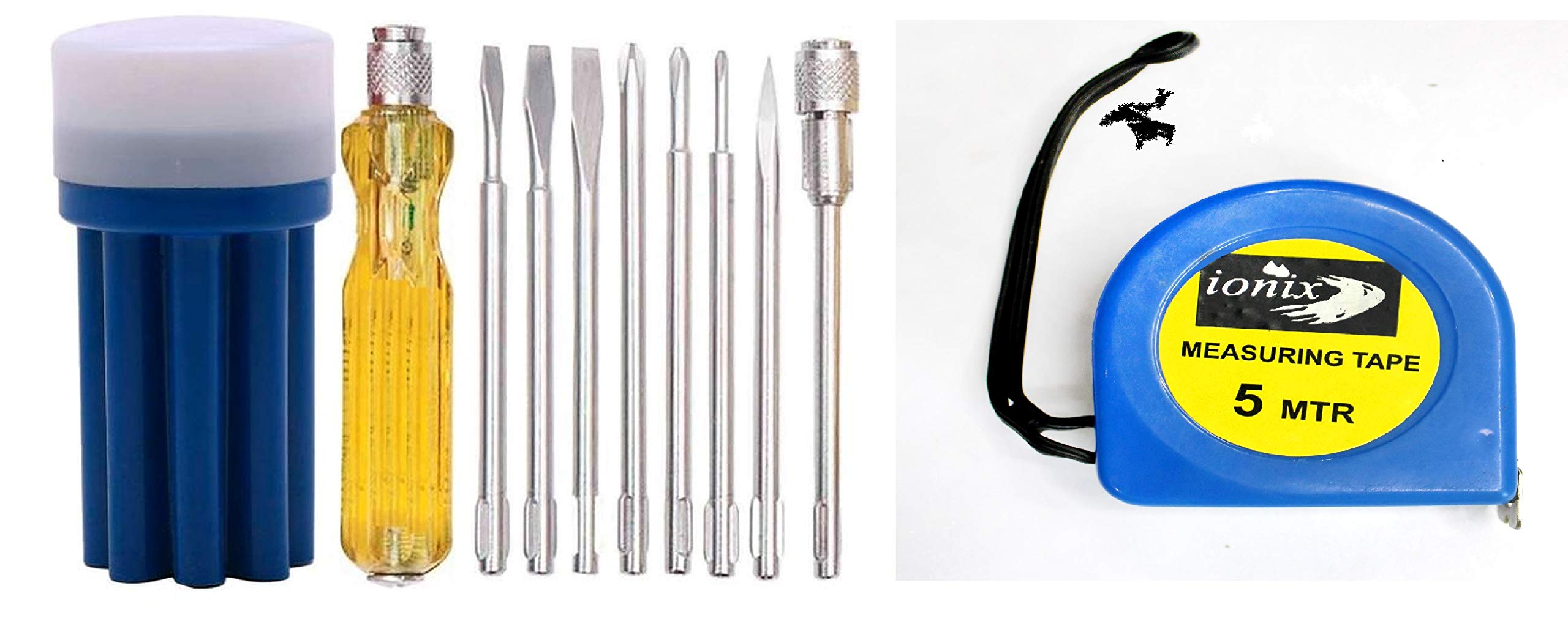 IONIX Hand Tool Set, Tool Set for Home use, Tool kit for Home use, Essential Tool kit for Home, Tool Set for Home use (Screwdriver & 5 Meter Measuring Tape) (B0924S4VQN) Amazon Price History, Amazon Price Tracker