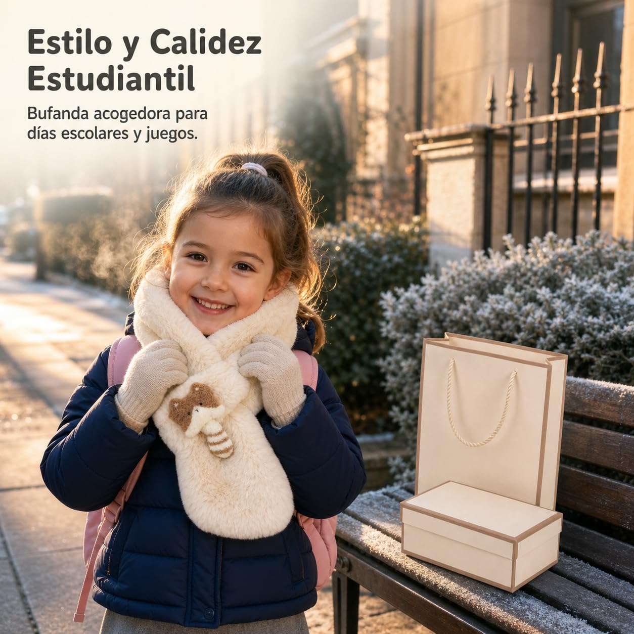 Bufanda Invierno Diseño Animales