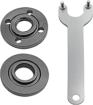 Grinder Angle Wrench with 2-Pack 5/8-11 Spanner Metal Lock Nut, Compatible with Dewalt Milwaukee Makita 193465-4 Bosch Black & Decker Ryobi 4.5" 5" 5/8-11