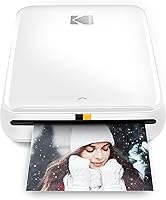 Vista 4 de Zink Kodak Step Impresora de fotos instantáneas (rosa) y mini impresora de fotos móvil inalámbrica Step (blanco) y papel fotográfico de alta calidad