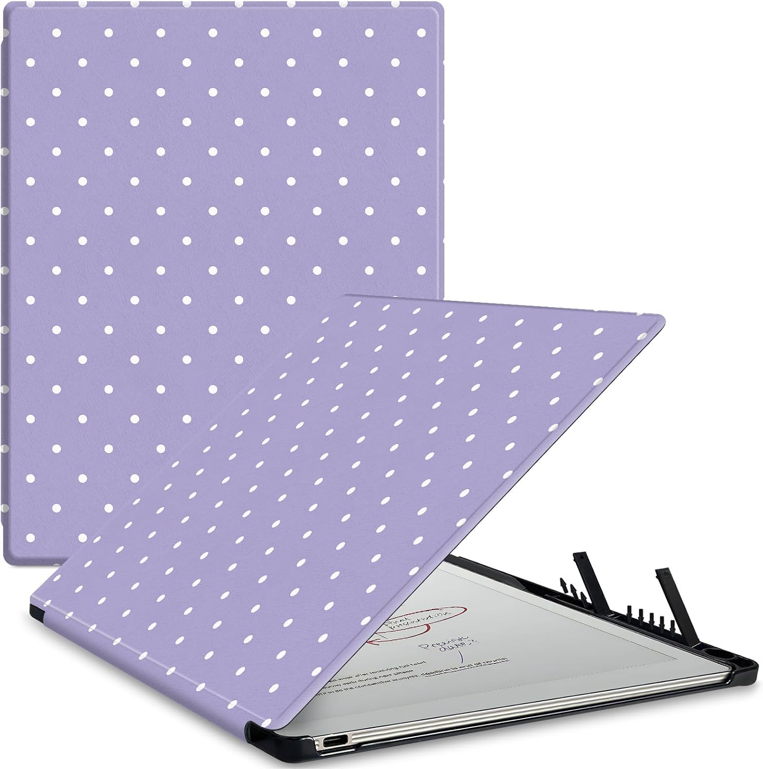 Case for Remarkable Paper Pro Tablet 11.8" (Released in 2024), Hard Back Shell Protective Book Folio Cover with Built-in Pen Holder, with Auto Sleep/Wake Function. (Purple)