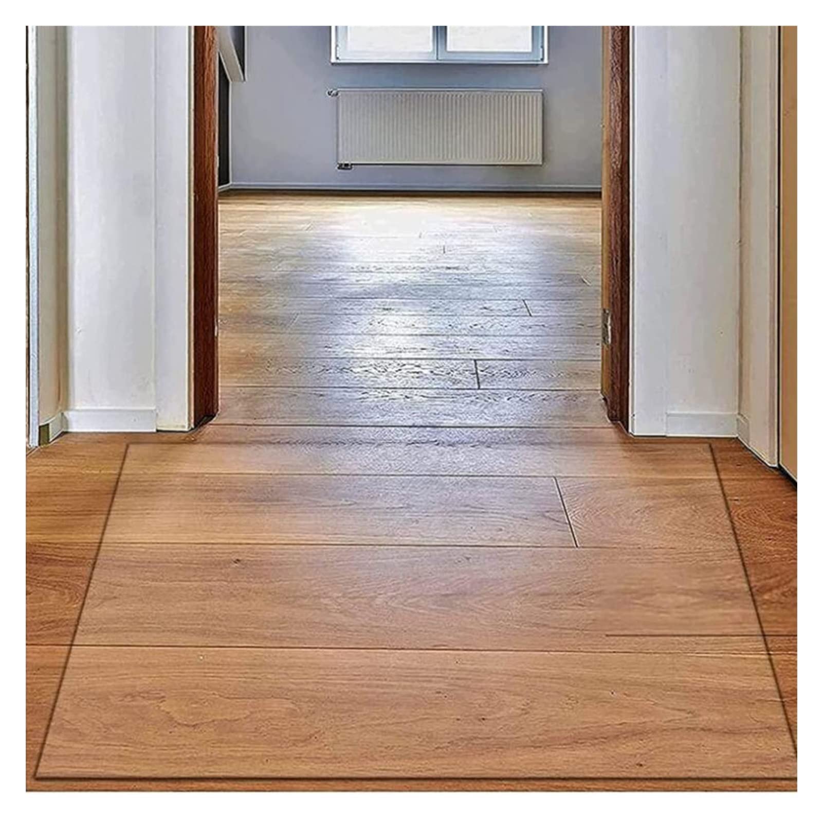 Protector de Piso de plástico de Vinilo Transparente, tapete de Rueda Deslizante de PVC, Protector para Pisos de Madera, Cubierta Protectora de Alfombra de Vinilo de plástico Transparente, Apto para