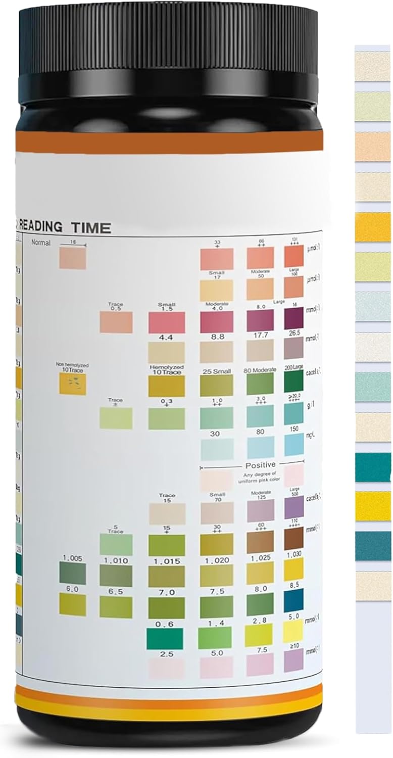 Urine Test Strips 13+ PARÁMETROS - 150 Count LEU, KET, PRO, NIT etc