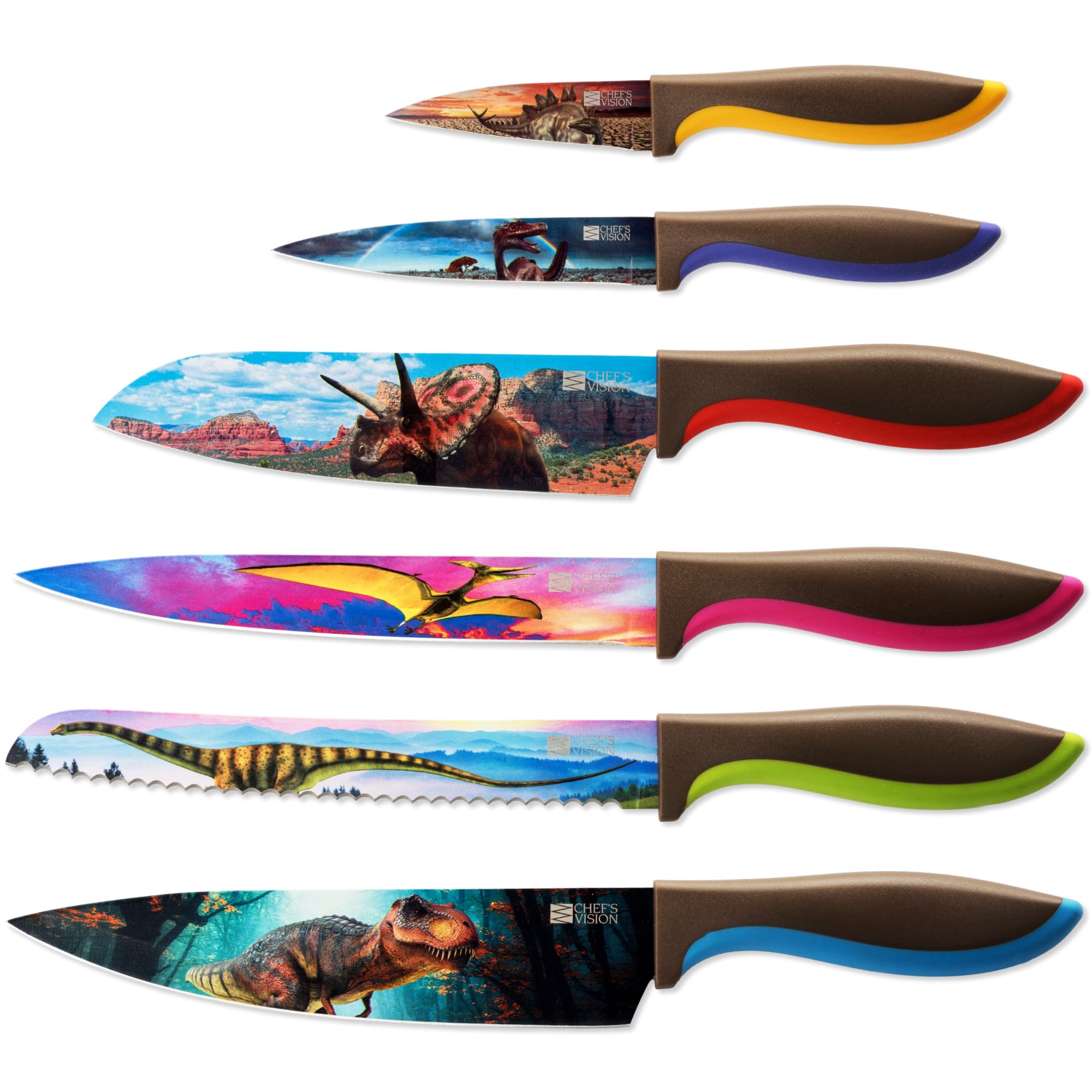 Amazon | CHEF'S VISION ジュラシックナイフセット、ステンレス