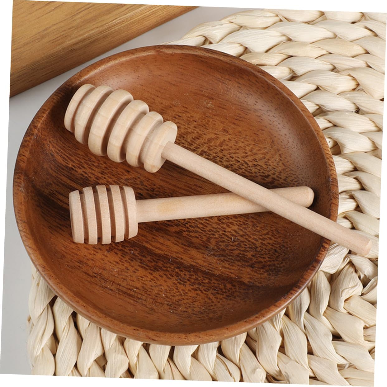 40pcs Wooden Honey Dipper Sticks for Jar Stirring and Serving image 4