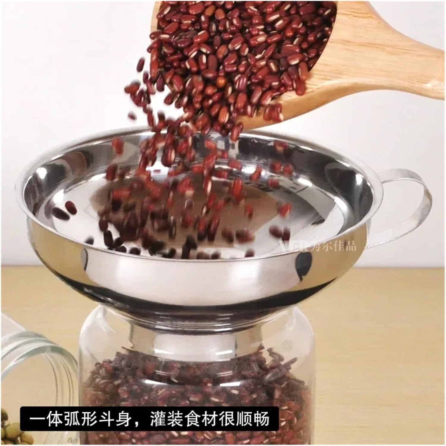 Stainless Steel Wide Mouth Funnel Large Diameter Household Small Oil Filter Funnel Filling Kitchen Wine Bucket 10cm 14cm(B)
