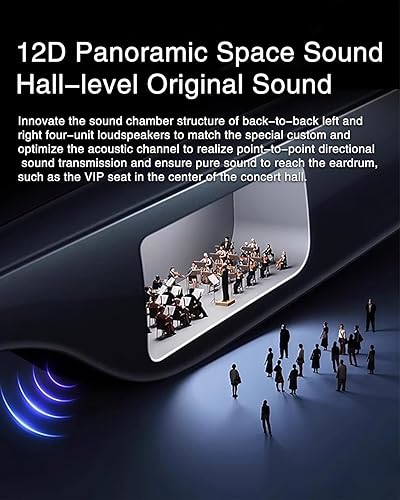 Miniatura 8 de Lentes inteligentes de IA mejorados 2025 impulsados por ChatGPT, traducción en tiempo real (más de 110 idiomas), gafas de sol Bluetooth 5.4 para