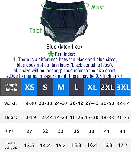 Miniatura 6 de AQX Pañales de natación reutilizables para adultos, pañales de tela lavables a prueba de fugas, trajes de baño para nadadores, para protección