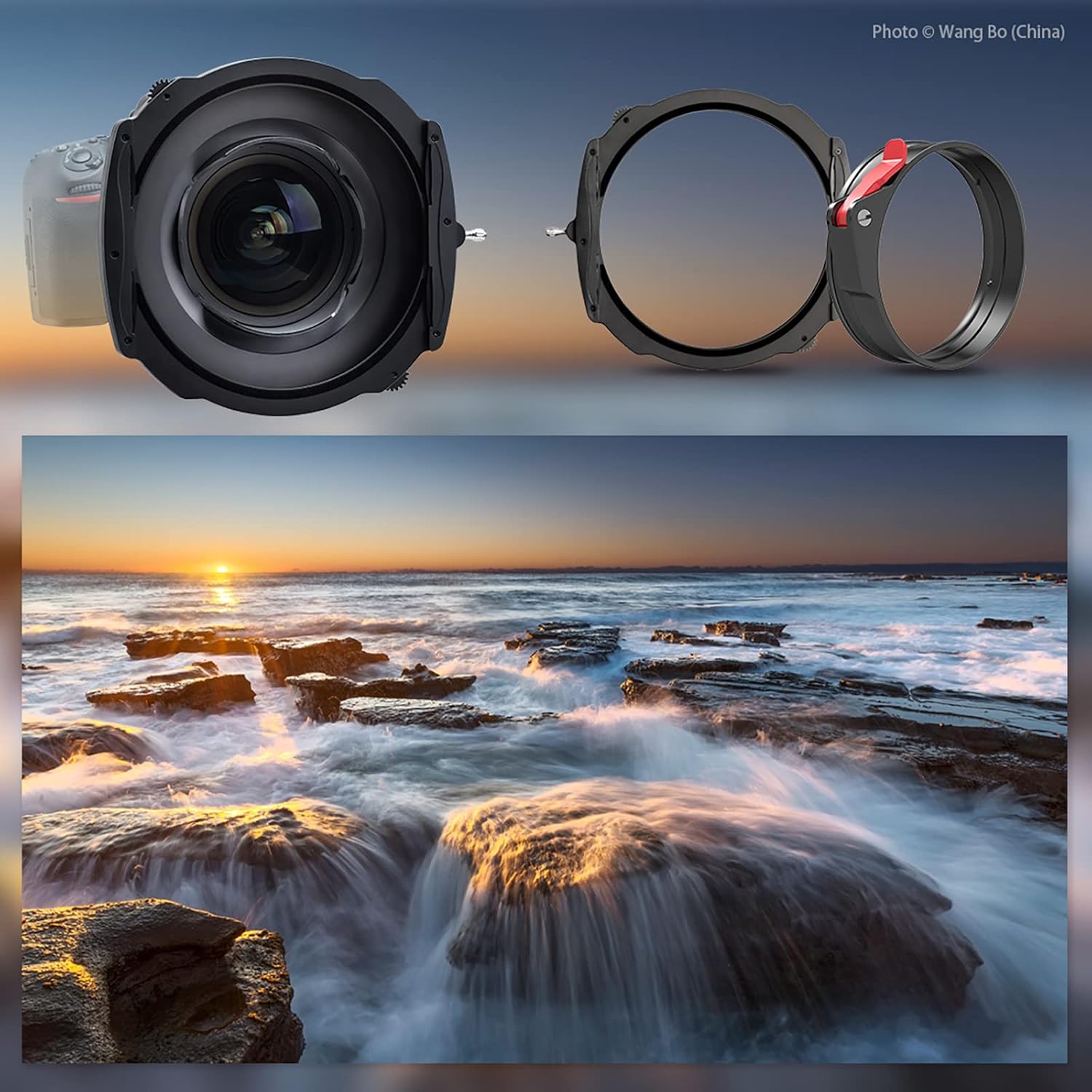 Haida M15 Aluminium Alloy FilterHolder Kit for Sony FE 12-24mm Lens Adapter Ring and Filter Holder