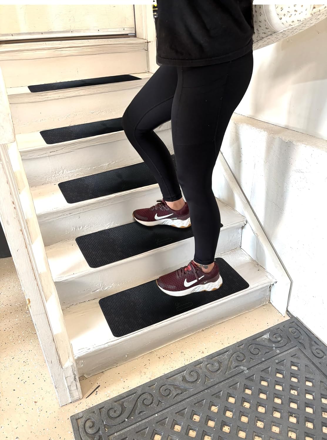 Tuff Tred Premium RV Step Cover (1 Step Mat Included), Permanent Non-Slip Stair Tread for Trailer, Motorhome, Garage, & Camper Steps, Better Traction on MORyde & Lippert RV Steps | 20"x7.5"