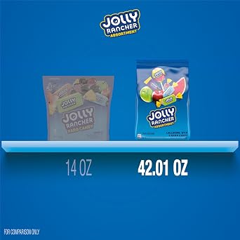 JOLLY RANCHER Assorted Fruit Candy Bulk Bags, Variety Pack, 1,191g