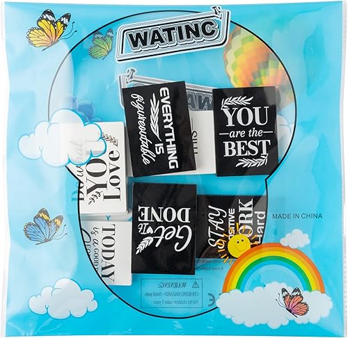 Vista 7 de WATINC Mini decoración inspiradora de escritorio de oficina, con citas motivacionales, decoración de mesa, inspiración positiva, decoración de mesa