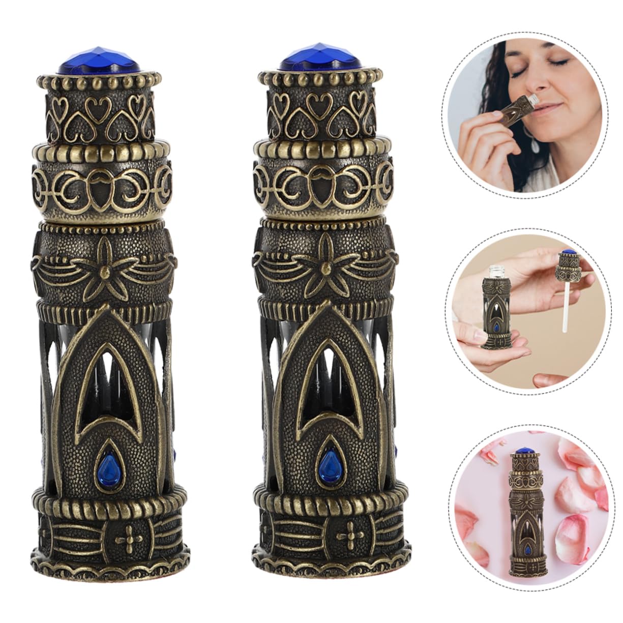 minkissy 10stücke Leere Parfümflaschen Nachfüllbare Leichte Flaschen Für Ätherische Öle Orientalisches Design Für Und Persönliche Nutzung Vielseitig Einsetzbar Für Parfüm Und Öle