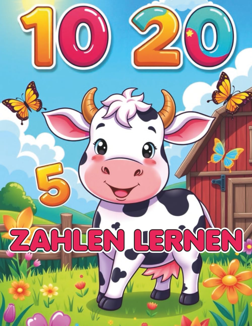 Zauberhaftes Ausmalbuch mit Lernspaß für Kinder ab 4 Jahren:: Mal - und Zahlenlernbuch