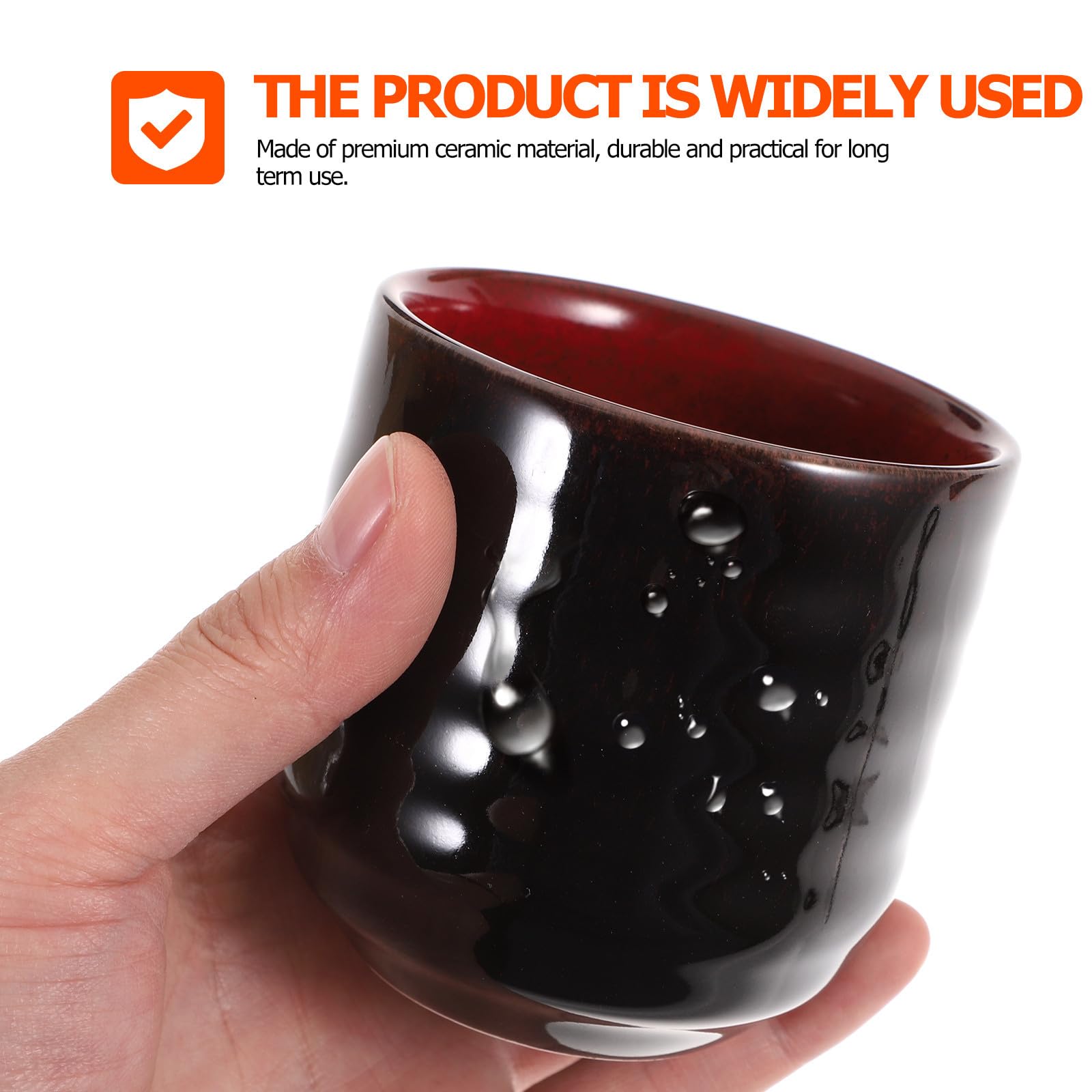 STOBAZA 4 Tazas de Cerámica Estilo Japonés para Té Negro y Blanco, Vajilla Retro Delicada Hogar, Diseño Vintage y Funcionalidad Taza