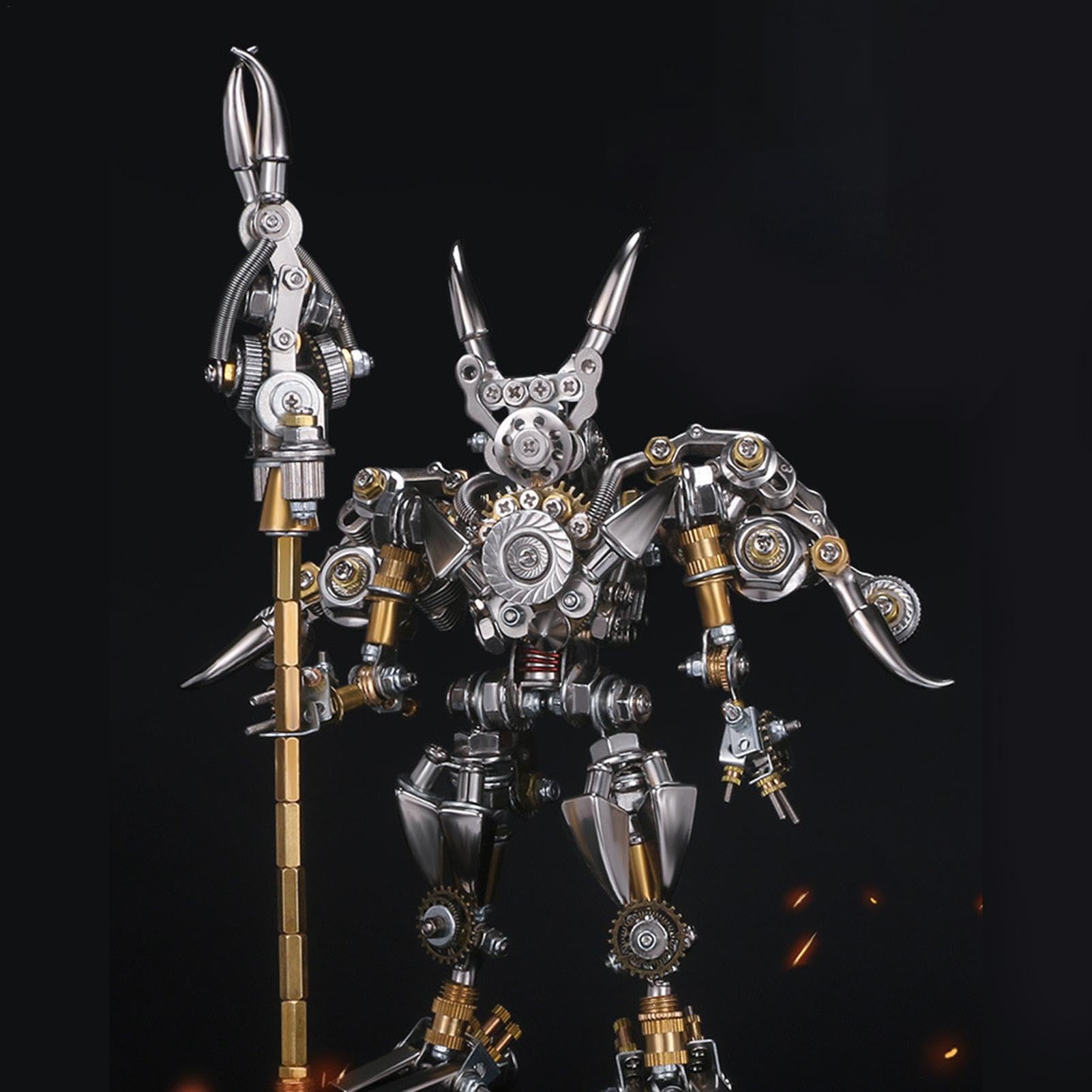 Puzzle in metallo per adulti,Puzzle in metallo - Puzzle meccanico con | statuetta cinese antica per adulti,Kit di modelli di puzzle in metallo - Kit di costruzione modelli di Figur