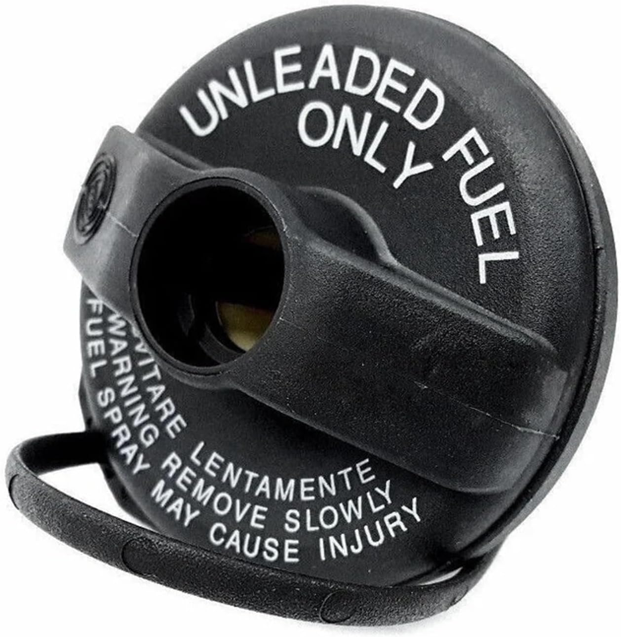 jfqm 46820586 Gasoline Fuel Tank Filler Lid Cap Lockable Fit for Fiat Alfa Romeo Black Plastic