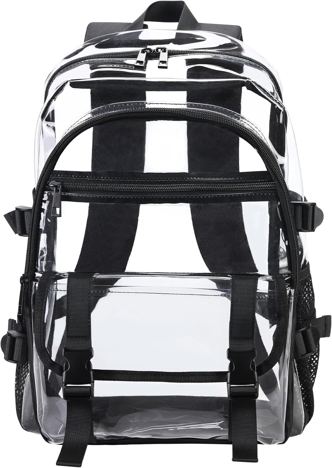 BORMELUN Clear Backpack for School Transparent Bookbag Work Concerts, Sports,Travel,stadium events, Large 17 Inches