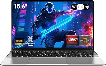 15.6-Inch Laptop Gaming Laptop, Win11Pro Notebook, Processor R5-7430U, 16 RAM 1TB SSD, FHD 1920 x 1080 Laptop, Fingerprint Unlock, Backlit Keyboard, BT5.0
