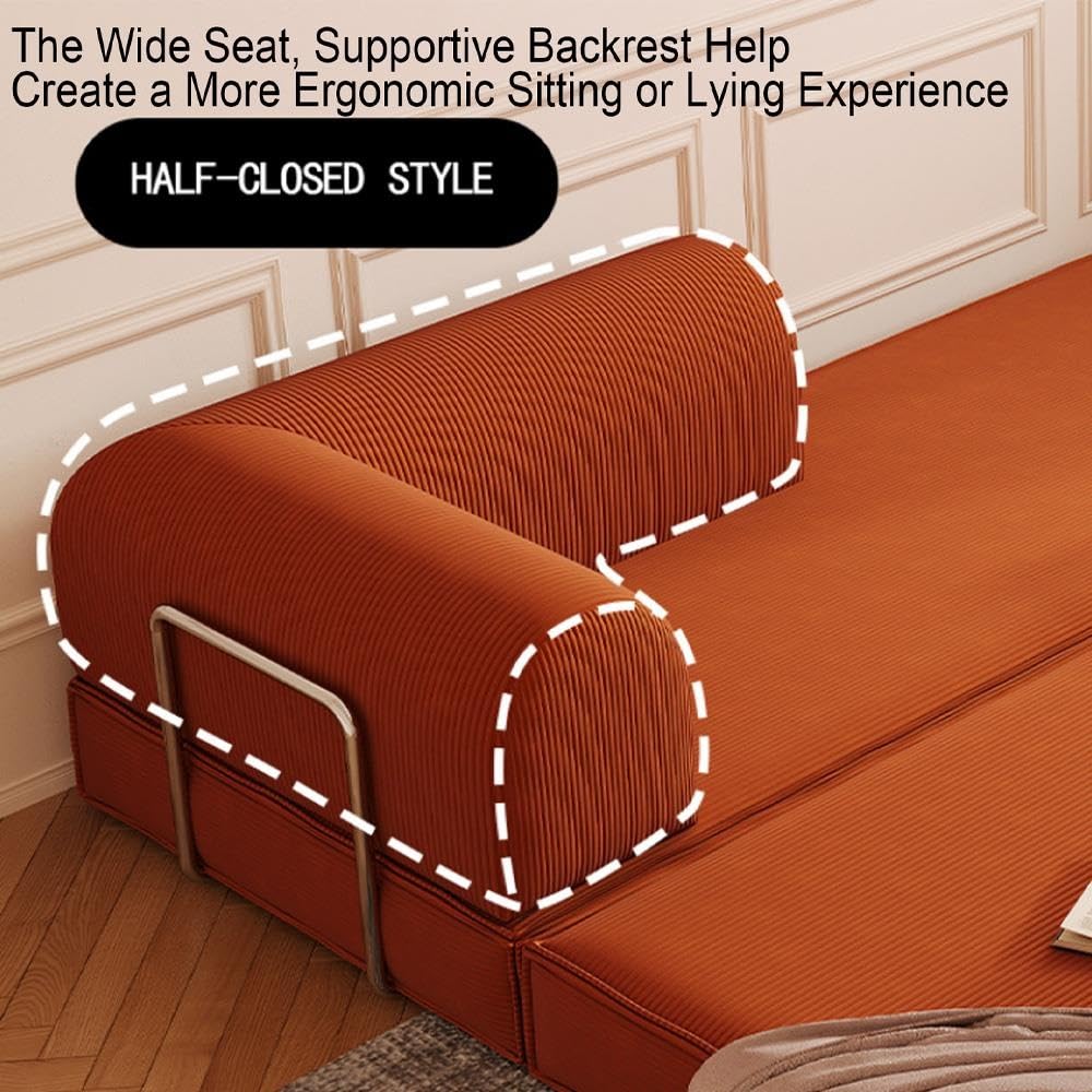 Klappbares Schlafsofa, 2- Bis 3-Sitzer-Couch Ohne Knochen, Kein Zusammenbau