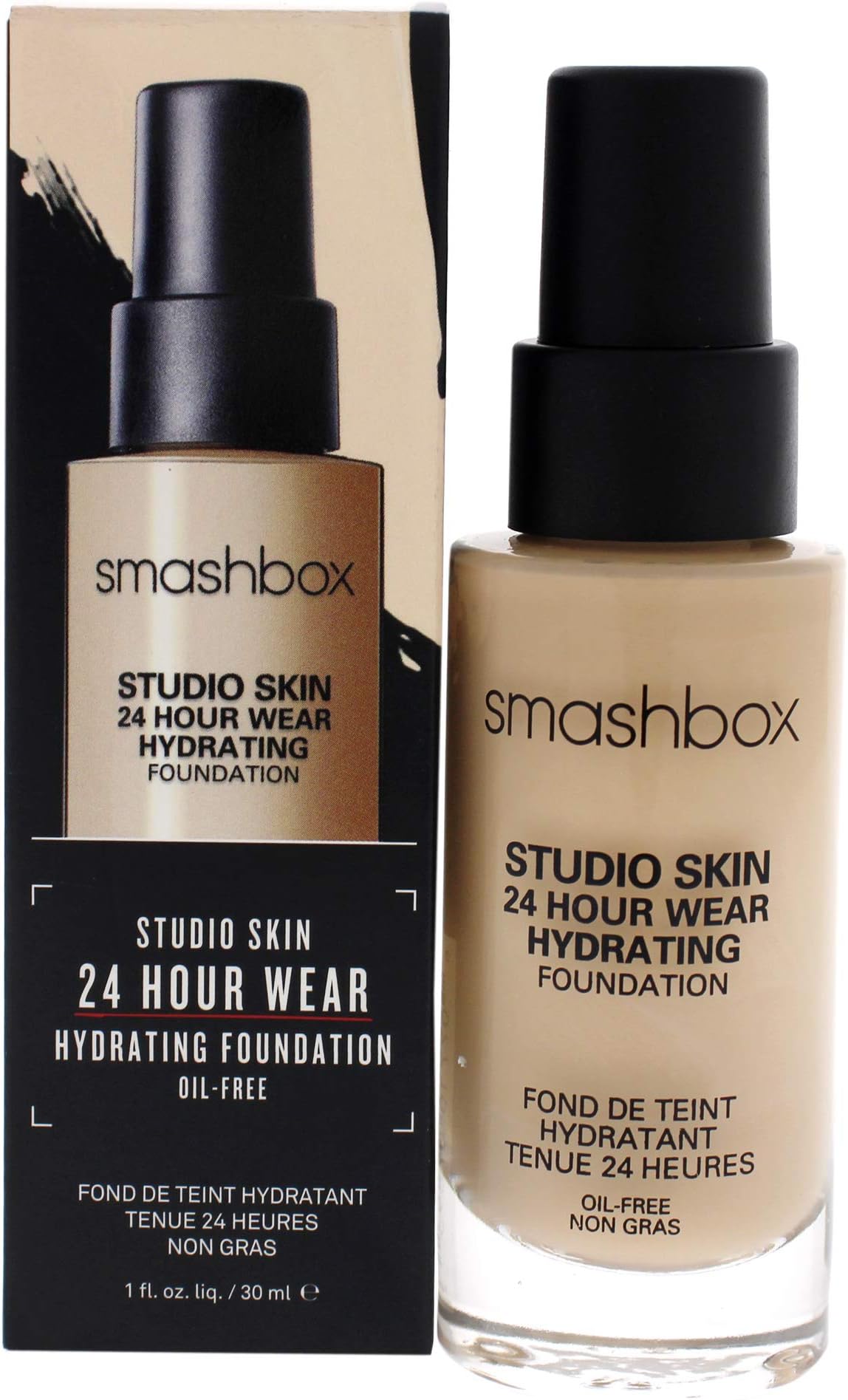 Smashbox Studio Skin 24 Hour Wear Hydrating Foundation - 1.05 Fair With Warm Olive Undertone for Women 1 oz Foundation