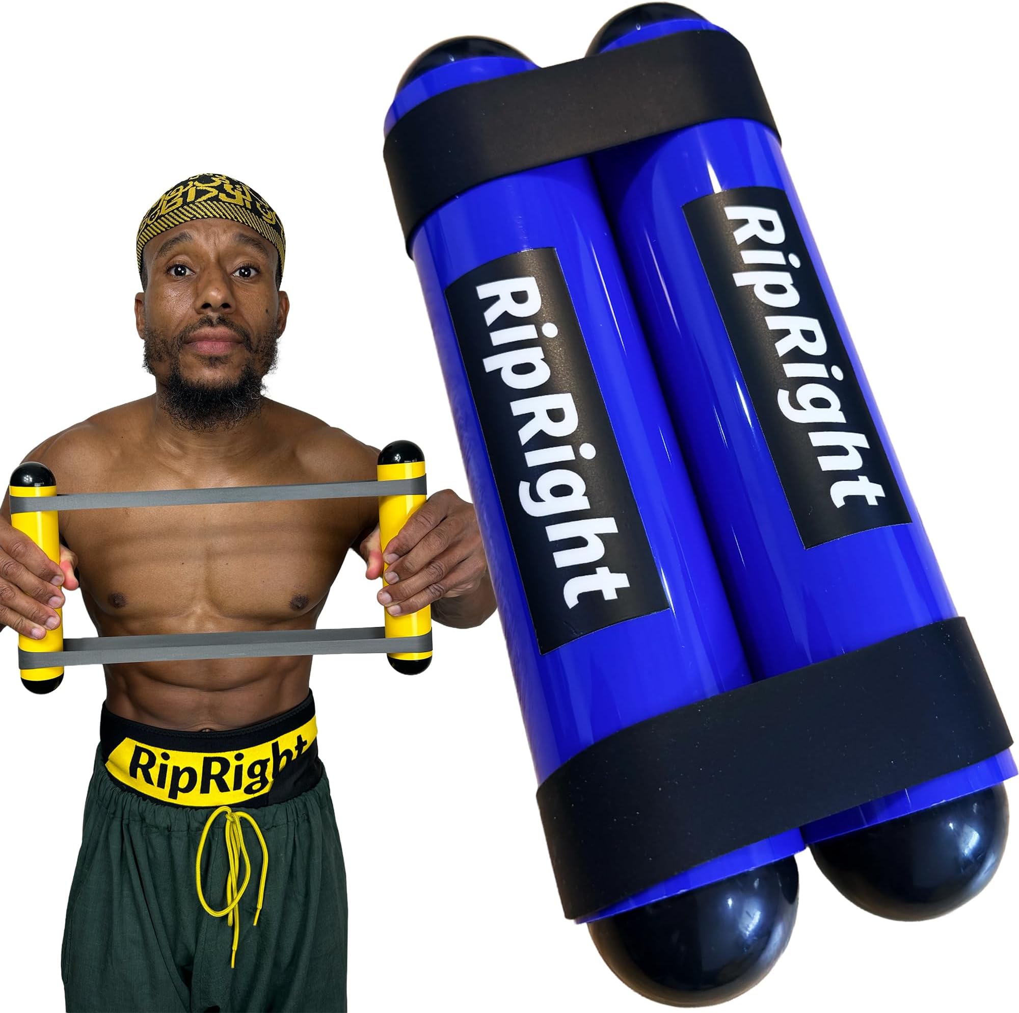 RipRight Premium RipStick Pillz, Workout Equipment for Joint Rehab, Shoulder Strength, Resistance Training, and Muscle Building, with 6 Adjustable Resistance Bands
