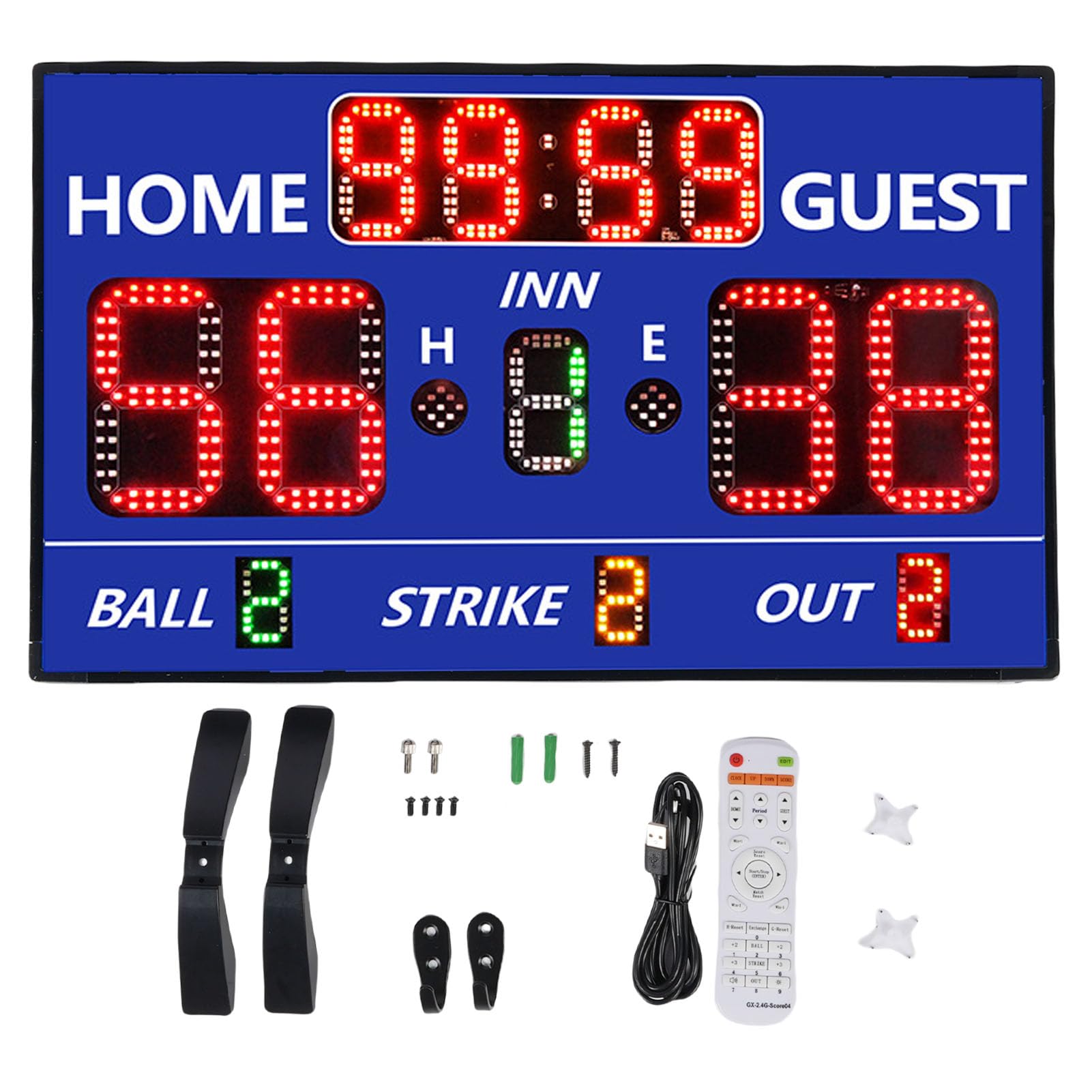 FILFEEL Tabellone Softball Elettronico Baseball Segnapunti Display LED 12
