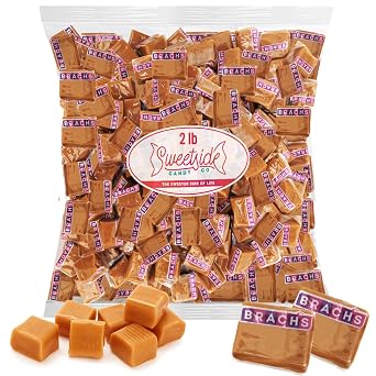 Chewy Caramel Candy, Pack of Caramels Individually Wrapped, 2 lb
