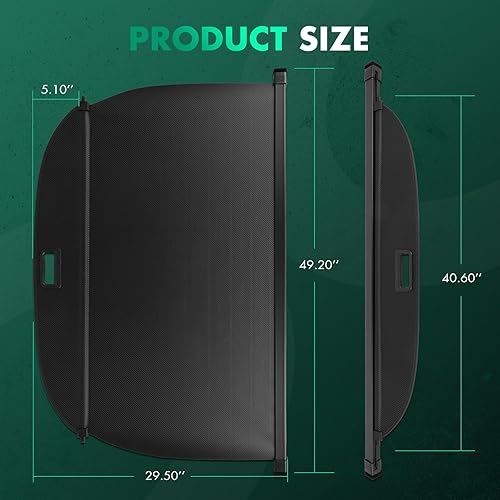 Miniatura 5 de SCITOO Cubierta retráctil de carga trasera 2010 2011 2012 2013 2014 2015 ajuste para Toyota Prius 1.8L Trasero Trasero Blindaje Cubierta de equipaje