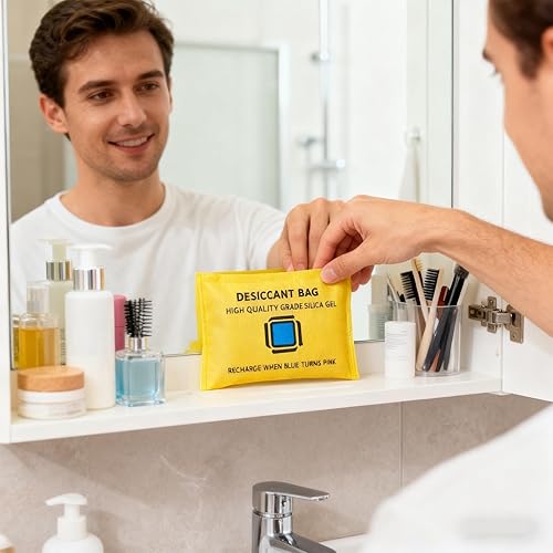 Miniatura 4 de Paquetes de desecantes - Deshumidificador portátil reutilizable, accesorio absorbente de humedad para automóvil, agente de secado de larga duración,