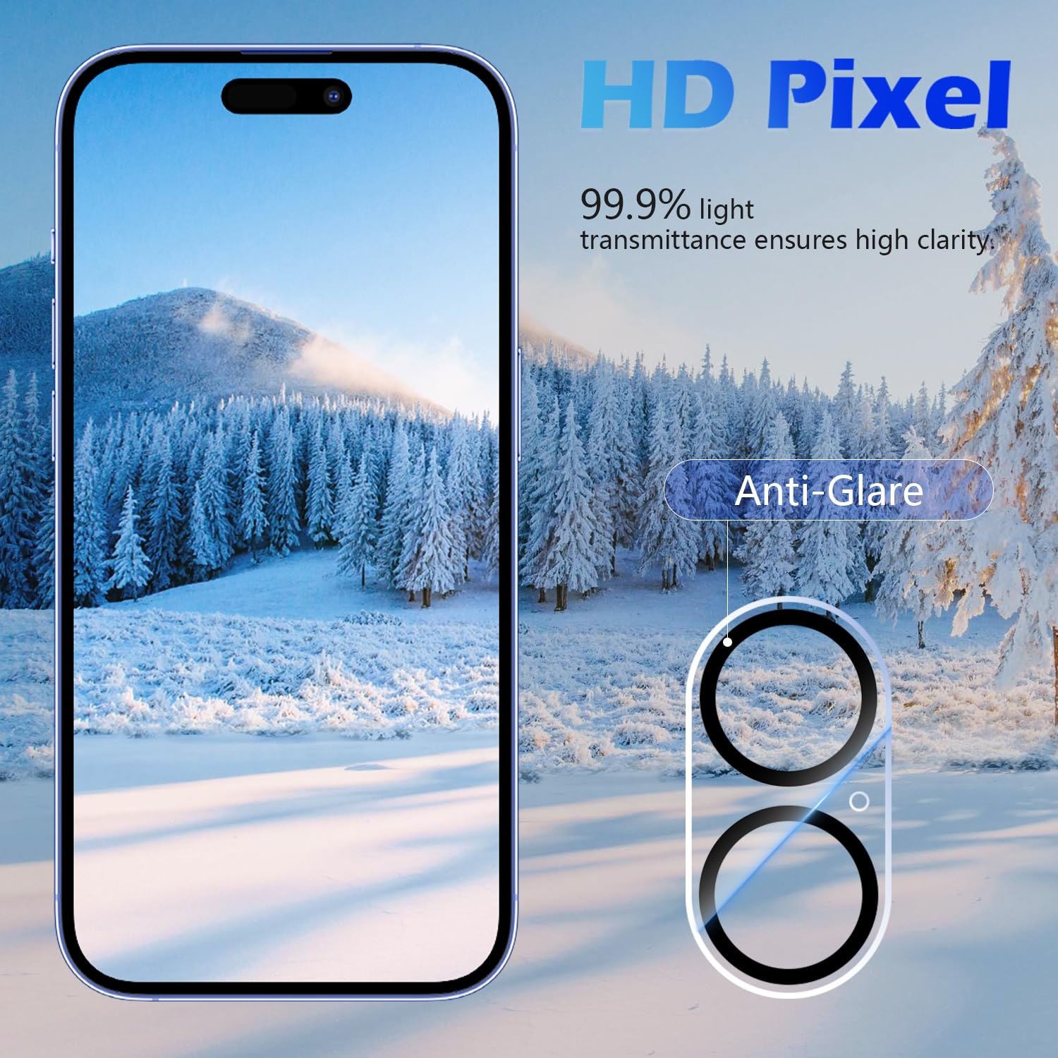 Protecteur D'objectif En Verre Trempé Pour IPhone 17 Pro 6,3" - 3 Pièces, Anti-rayures 9H