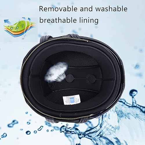 Miniatura 5 de Casco retro de motocicleta de calle, para hombres y mujeres, clásico, vintage, cara abierta, de cuero, medio casco certificado por DOT para Cruiser,