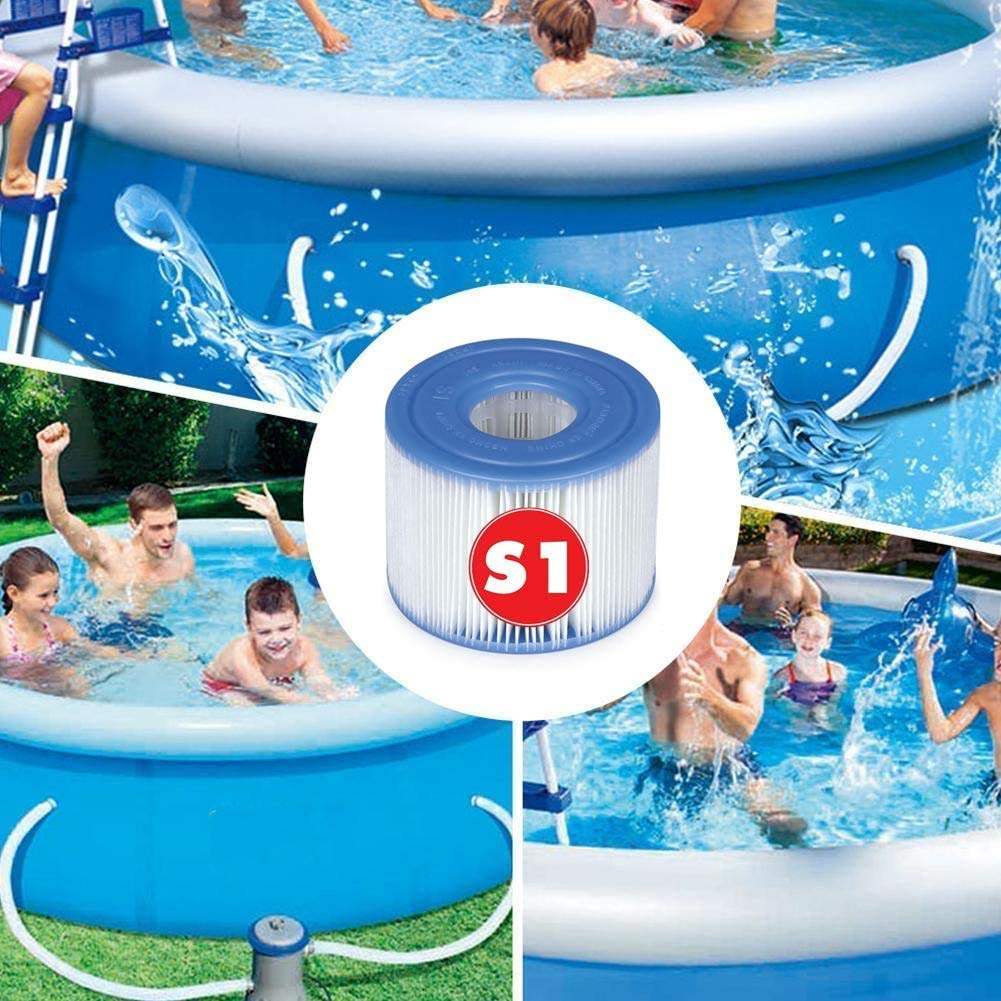 Cartucce per filtri Whirlpool, per Intex tipo S1, Spa, filtro Hot Tub, per piscine, pompe e filtri, cartucce per filtro Spa, accessorio Whirlpool 29001E, tipo S1, 2 pezzi, ,4 pezzi