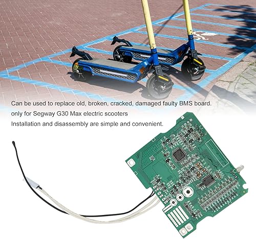 Miniatura 6 de Pilipane Placa controladora de scooter eléctrico, control de batería, placa base de repuesto para G30 Maximum con control de accesorios de tornillo,