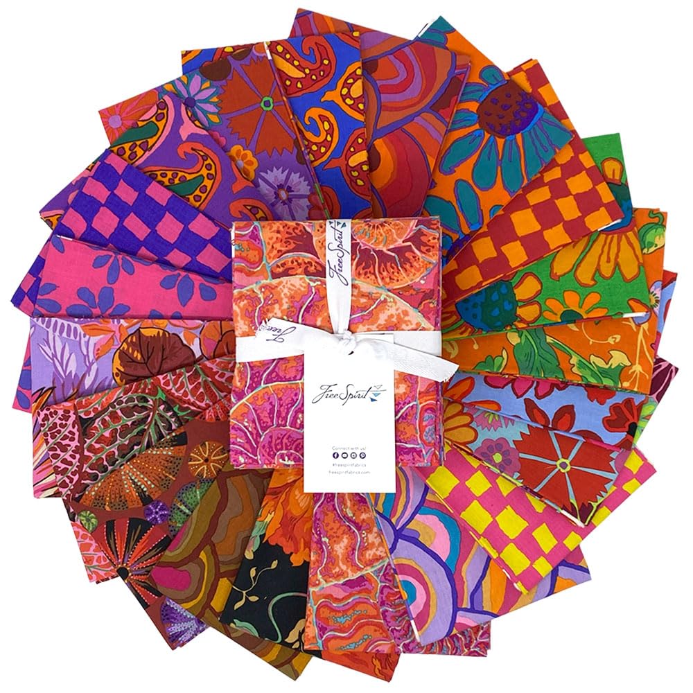 Kaffe Fassett Collective August 2024 Hot 20 Fat Quarters FreeSpirit Fabrics