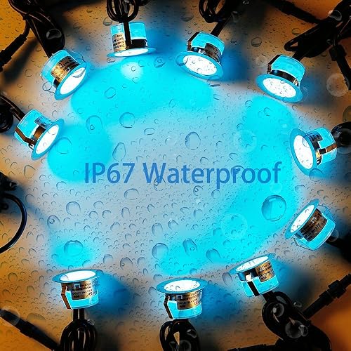 Miniatura 4 de Kit de luces LED para cubierta de bajo voltaje impermeable IP65 1.22" Lámpara empotrable LED en el suelo de iluminación exterior jardín patio patio